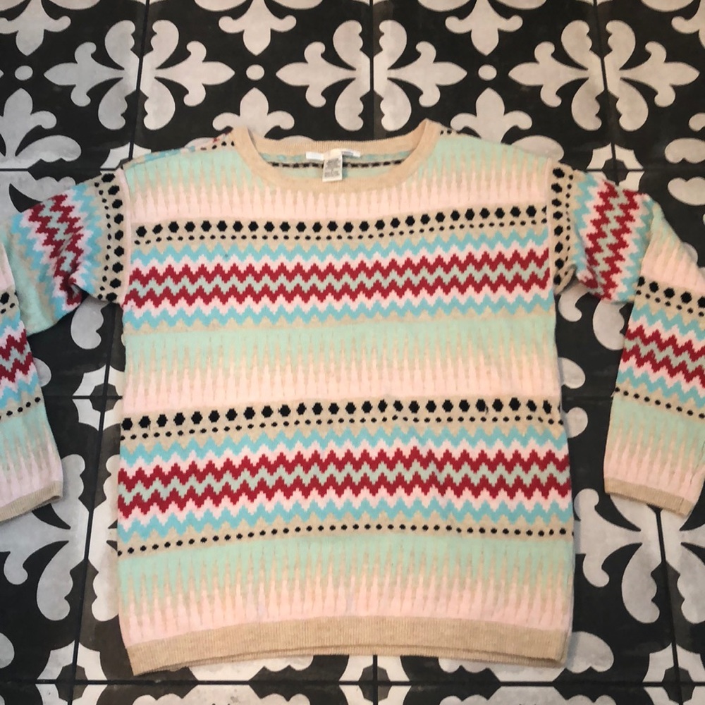 Never Worn! Fun Patterned Sweater